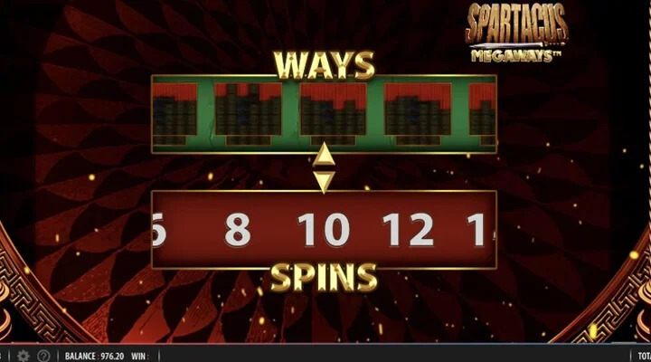 Spartacus Megaways slot screenshot